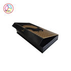 Rectangle Black Printed Cardboard Makeup Box With EVA Insert
