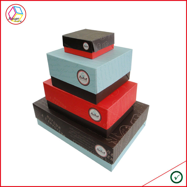 Colorful Printing Laminated Cupcake Packaging Boxes Foldable