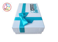 Custom Cardboard Gift Boxes Two Color Printing Silk Insert Stain Fabric
