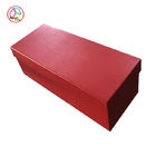 White Red Fancy Paper Gift Box , Decorative Cardboard Boxes For Gifts