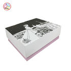 Pink Fancy Paper Gift Box , Slide Open Gift Boxes UV Coating Feature