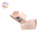 Pink Small Cardboard Presentation Boxes With Transparent PVC Window
