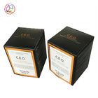 Black Craft Paper Gift Box , Decorative Gift Boxes For Candle Packaging