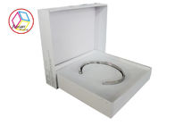 Small Silver Ring Jewelry Gift Box Surface Treatment Matt Lamination