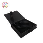 Foldable Jewelry Paper Gift Box Gold Foil Stamping Silk Insert OEM Service