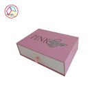 Pink Jewelry Paper Gift Box / Sliding Drawer Gift Boxes Cutomized Size