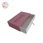 Pink Jewelry Paper Gift Box / Sliding Drawer Gift Boxes Cutomized Size