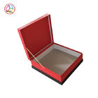 Square Perfume Packaging Boxes / Perfume Bottle Box Red Color