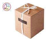 Brown Kraft Candle Boxes Recyclable Feature Customized Service