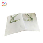 Boutique White Printed Paper Bags Surface Technology Color Printing
