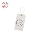 Luxury White Cardboard Paper UV Coated Logo With String Eco - Friendly