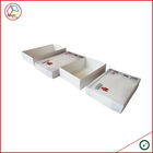 Ivory Lamination Cardboard Perfume Packaging Boxes Cubic Shape