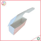 Foldable CMYK Printing Paper Cupcake Boxes Glossy Varnish