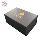 Flip Gold Foil Hair Extensions Packaging Box Matte Lamination With Insert