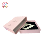 Pink Cardboard Slide Open Boxes For Cosmetic Products Package