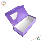 CMYK Printing Cubic Shape Magnetic Paper Box For Eye Lash Package