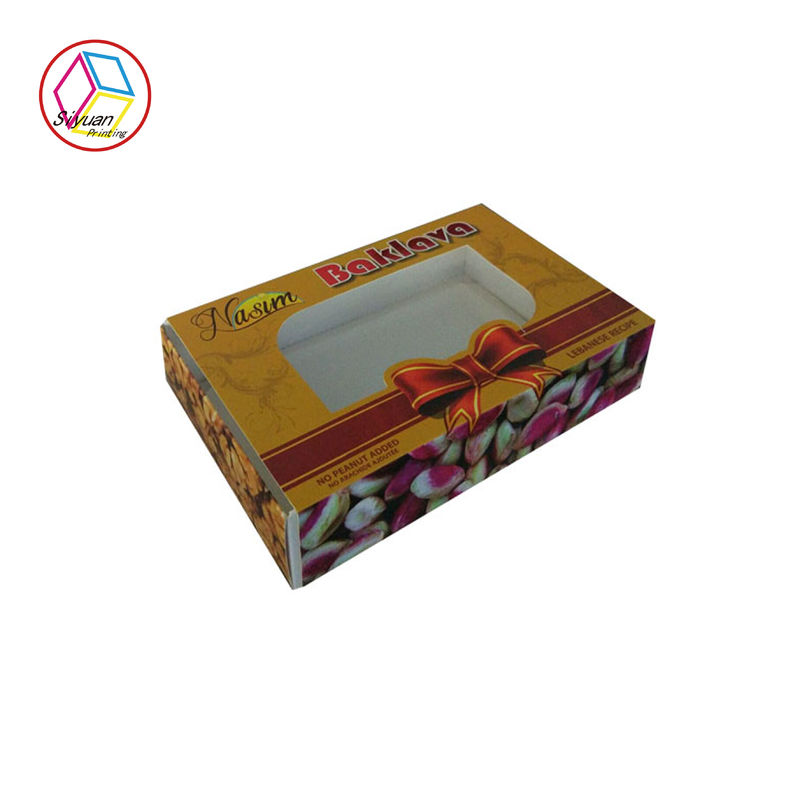 Custom Product Packaging Boxes With PVC Window CMYK Offset Printing