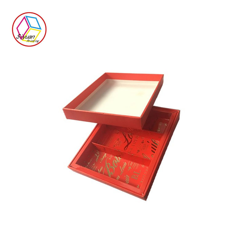 Red Paper Cupcake Boxes , Cupcake Favor Boxes With Clear Window