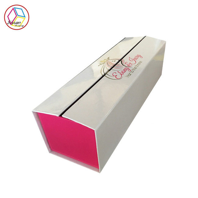 White Hair Extensions Packaging Box / Hair Extension Subscription Box