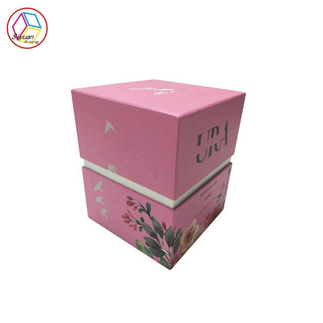 Eco Friendly Cardboard Candle Boxes / Candle Package Box Spring Color