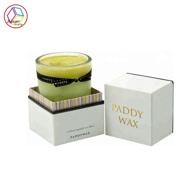 Luxury Cardboard Candle Boxes , Votive Candle Packaging Boxes
