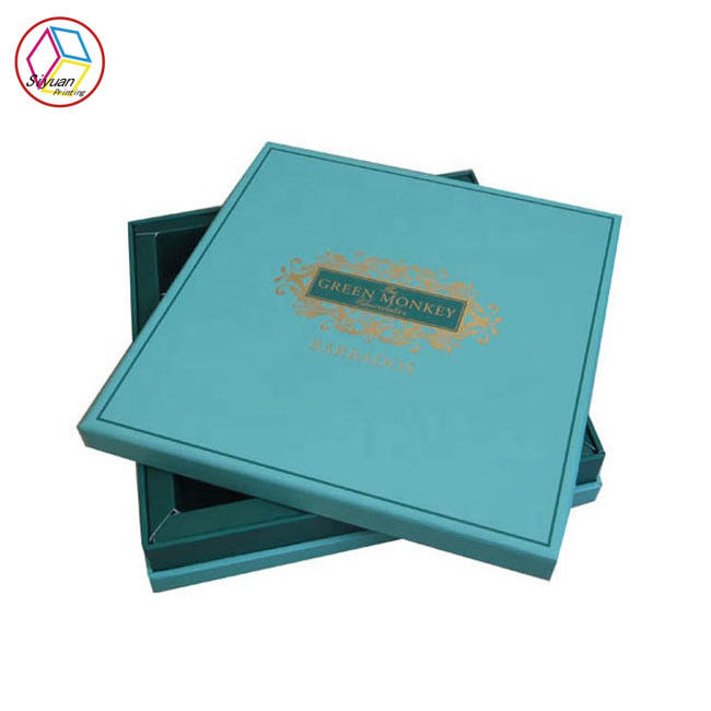 Festival Chocolate Sweet Gift Boxes Green Color CMYK Pantone Printing